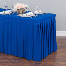 Load image into Gallery viewer, 8 ft. Fitted Table Skirt Royal Blue