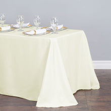 Load image into Gallery viewer, 90 X 156 in. Rectangular with Round Corners Polyester Tablecloth
