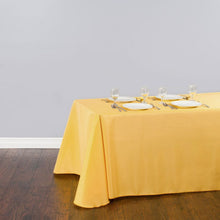 Load image into Gallery viewer, 90 X 156 in. Rectangular with Round Corners Polyester Tablecloth