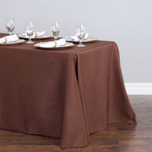 Load image into Gallery viewer, Bargain 90 X 132 in. Rectangular Polyester Tablecloth Chocolate