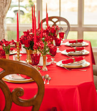 Load image into Gallery viewer, 90 X 132 in. Rectangular with Round Corners Polyester Tablecloth