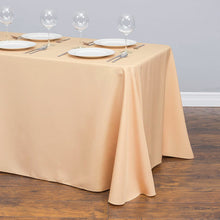 Load image into Gallery viewer, 90 X 156 in. Rectangular with Round Corners Polyester Tablecloth