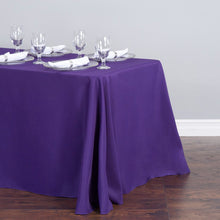 Load image into Gallery viewer, 90 x 132 in. Rectangular Polyester Tablecloth Purple