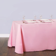 Load image into Gallery viewer, 90 X 156 in. Rectangular with Round Corners Polyester Tablecloth