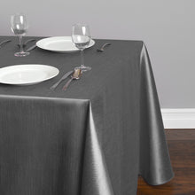 Load image into Gallery viewer, 90 X 156 in. Rectangular Shantung Silk Tablecloth Charcoal