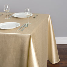 Load image into Gallery viewer, 90 X 156 in. Rectangular Shantung Silk Tablecloth Beige
