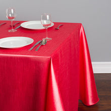 Load image into Gallery viewer, 90 X 132 in. Rectangular Shantung Silk Tablecloth (9 Colors)
