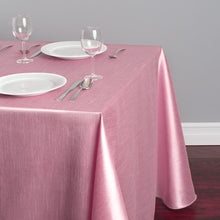 Load image into Gallery viewer, 90 X 156 in. Rectangular Shantung Silk Tablecloth Pink