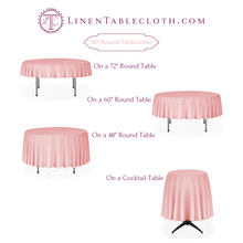 Load image into Gallery viewer, 90 in. Round Satin Tablecloth (16 Colors)