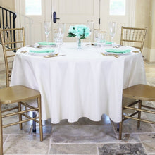 Load image into Gallery viewer, 90 in. Round Polyester Tablecloth (20 Colors)