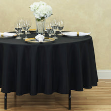 Load image into Gallery viewer, 90 in. Round Polyester Tablecloth (20 Colors)