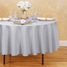 Load image into Gallery viewer, 90 in. Round Polyester Tablecloth (20 Colors)