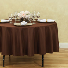 Load image into Gallery viewer, 90 in. Round Polyester Tablecloth (20 Colors)
