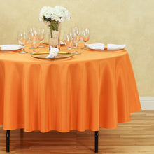 Load image into Gallery viewer, 90 in. Round Polyester Tablecloth (20 Colors)