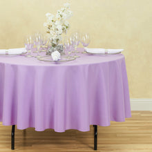 Load image into Gallery viewer, 90 in. Round Polyester Tablecloth (20 Colors)