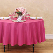 Load image into Gallery viewer, 90 in. Round Polyester Tablecloth (20 Colors)