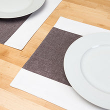 Load image into Gallery viewer, 13 X 19 in. Single Striped Cotton Placemats 4/Pack (7 Colors)
