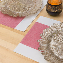 Load image into Gallery viewer, 13 X 19 in. Single Striped Cotton Placemats 4/Pack (7 Colors)