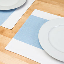 Load image into Gallery viewer, 13 X 19 in. Single Striped Cotton Placemats 4/Pack (7 Colors)