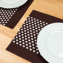 Load image into Gallery viewer, 13 X 19 in. Basketweave Stripe Cotton Placemats 4/Pack (8 Colors)