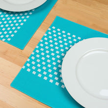 Load image into Gallery viewer, 13 X 19 in. Basketweave Stripe Cotton Placemats 4/Pack (8 Colors)