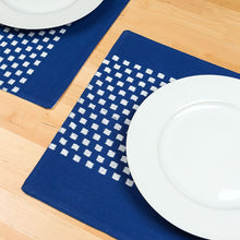 Load image into Gallery viewer, 13 X 19 in. Basketweave Stripe Cotton Placemats 4/Pack (8 Colors)