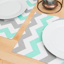 Load image into Gallery viewer, 13 X 19 in. Chevron Cotton Placemats 4/Pack (13 Colors)