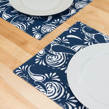 Load image into Gallery viewer, 13 X 19 in. Paisley Cotton Placemats 4/Pack (14 colors)