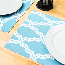 Load image into Gallery viewer, 13 X 19 in. Moroccan Print Cotton Placemats 4/Pack
