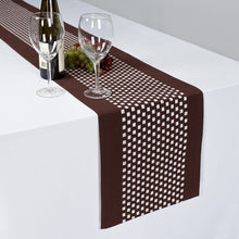 Load image into Gallery viewer, 13 X 90 in. Basketweave Stripe Cotton Table Runner (7 Colors)