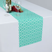 Load image into Gallery viewer, 13 X 90 in. Diamond Print Cotton Table Runner Coral