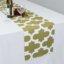 Load image into Gallery viewer, 13 X 90 in. Trellis Design Cotton Table Runner (9 colors)