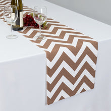 Load image into Gallery viewer, 13 X 90 in. Chevron Cotton Table Runner (10 Colors)