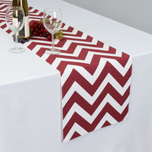 Load image into Gallery viewer, 13 X 90 in. Chevron Cotton Table Runner (10 Colors)