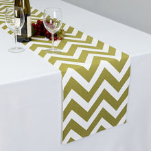 Load image into Gallery viewer, 13 X 90 in. Chevron Cotton Table Runner (10 Colors)
