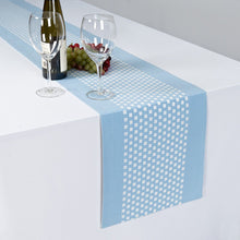 Load image into Gallery viewer, 13 X 90 in. Basketweave Stripe Cotton Table Runner (7 Colors)