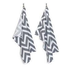 Load image into Gallery viewer, 18 x 28 in. Chevron Kitchen Towels 2/Pack (14 colors)
