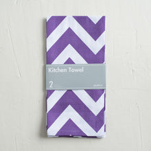 Load image into Gallery viewer, 18 x 28 in. Chevron Kitchen Towels 2/Pack (14 colors)