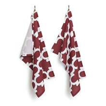 Load image into Gallery viewer, 18 x 28 in. Trellis Cotton Kitchen Towels 2/Pack (12 Colors)