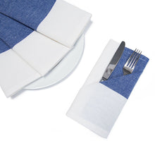 Load image into Gallery viewer, 18 X 18 in. Single Striped Cotton Napkins 4/Pack Red