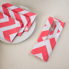 Load image into Gallery viewer, 19 X 19 in. Chevron Cotton Napkins 4/Pack (12 Colors)