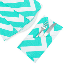 Load image into Gallery viewer, 19 X 19 in. Chevron Cotton Napkins 4/Pack (12 Colors)