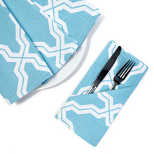 Load image into Gallery viewer, 19 X 19 in. Moroccan Print Cotton Napkins 4/Pack (3 Colors)