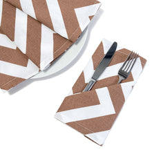 Load image into Gallery viewer, 19 X 19 in. Chevron Cotton Napkins 4/Pack (12 Colors)