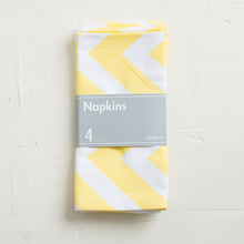 Load image into Gallery viewer, 19 X 19 in. Chevron Cotton Napkins 4/Pack (12 Colors)
