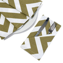 Load image into Gallery viewer, 19 X 19 in. Chevron Cotton Napkins 4/Pack (12 Colors)
