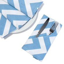 Load image into Gallery viewer, 19 X 19 in. Chevron Cotton Napkins 4/Pack (12 Colors)