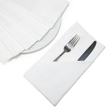 Load image into Gallery viewer, 20 X 20 in. Satin Band Cotton Napkins 6/Pack Chocolate