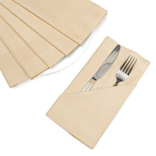 Load image into Gallery viewer, 20 X 20 in. Satin Band Cotton Napkins 6/Pack Chocolate