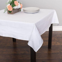 Load image into Gallery viewer, Bargain 54 in. Satin Band Square Cotton Tablecloth (2 Colors)